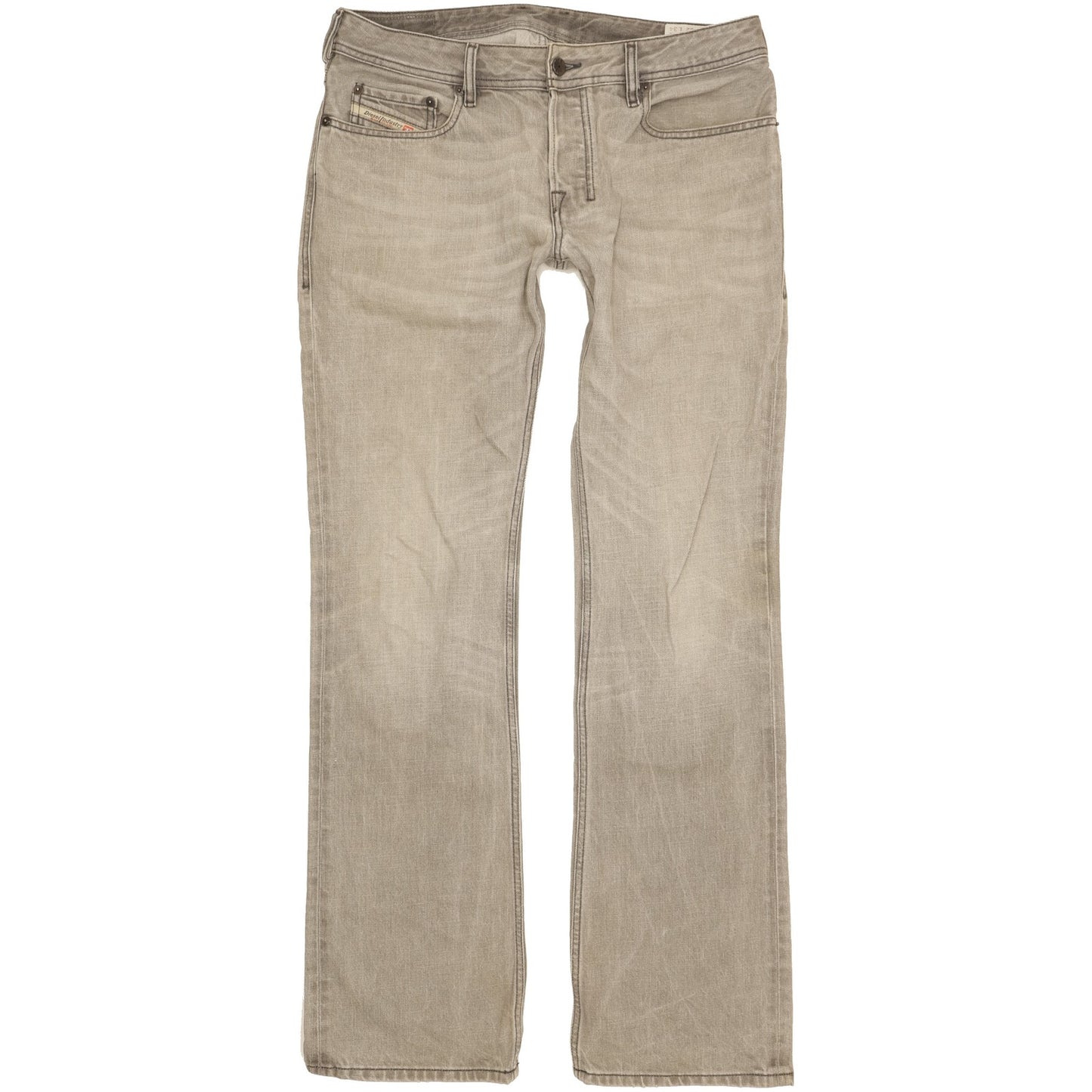 Diesel Zatiny Men Grey Bootcut Regular Jeans W32 L34