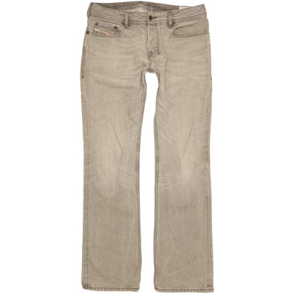 Diesel Zatiny Men Grey Bootcut Regular Jeans W32 L34