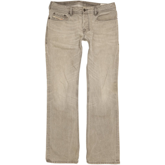 Diesel Zatiny Men Grey Bootcut Regular Jeans W32 L34