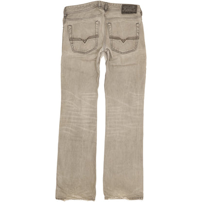 Diesel Zatiny Men Grey Bootcut Regular Jeans W32 L34