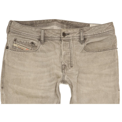 Diesel Zatiny Men Grey Bootcut Regular Jeans W32 L34