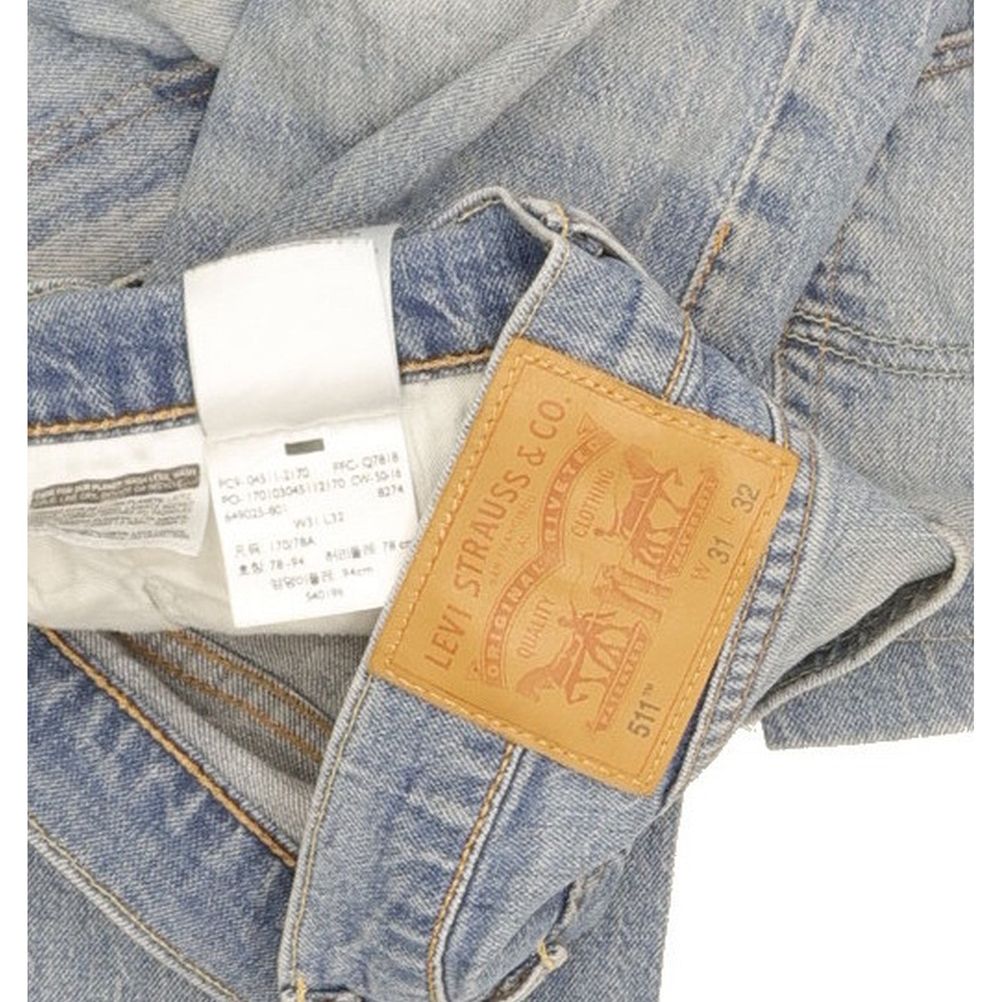 Levi's 511 Men Blue Straight Slim Stretch Jeans W31 L29