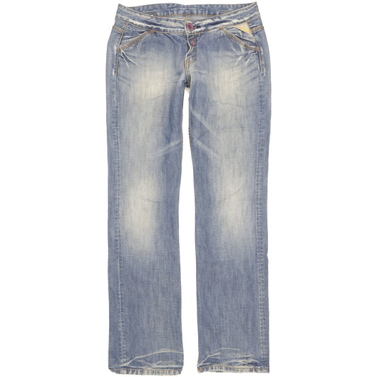 Replay Women Blue Straight Slim Jeans W31 L33