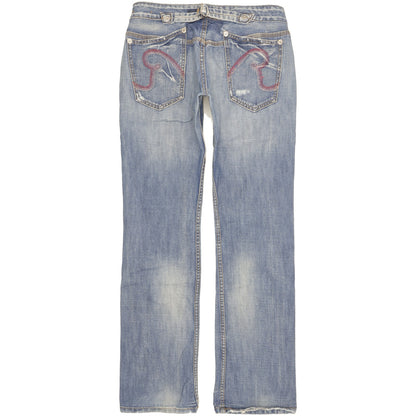 Replay Women Blue Straight Slim Jeans W31 L33
