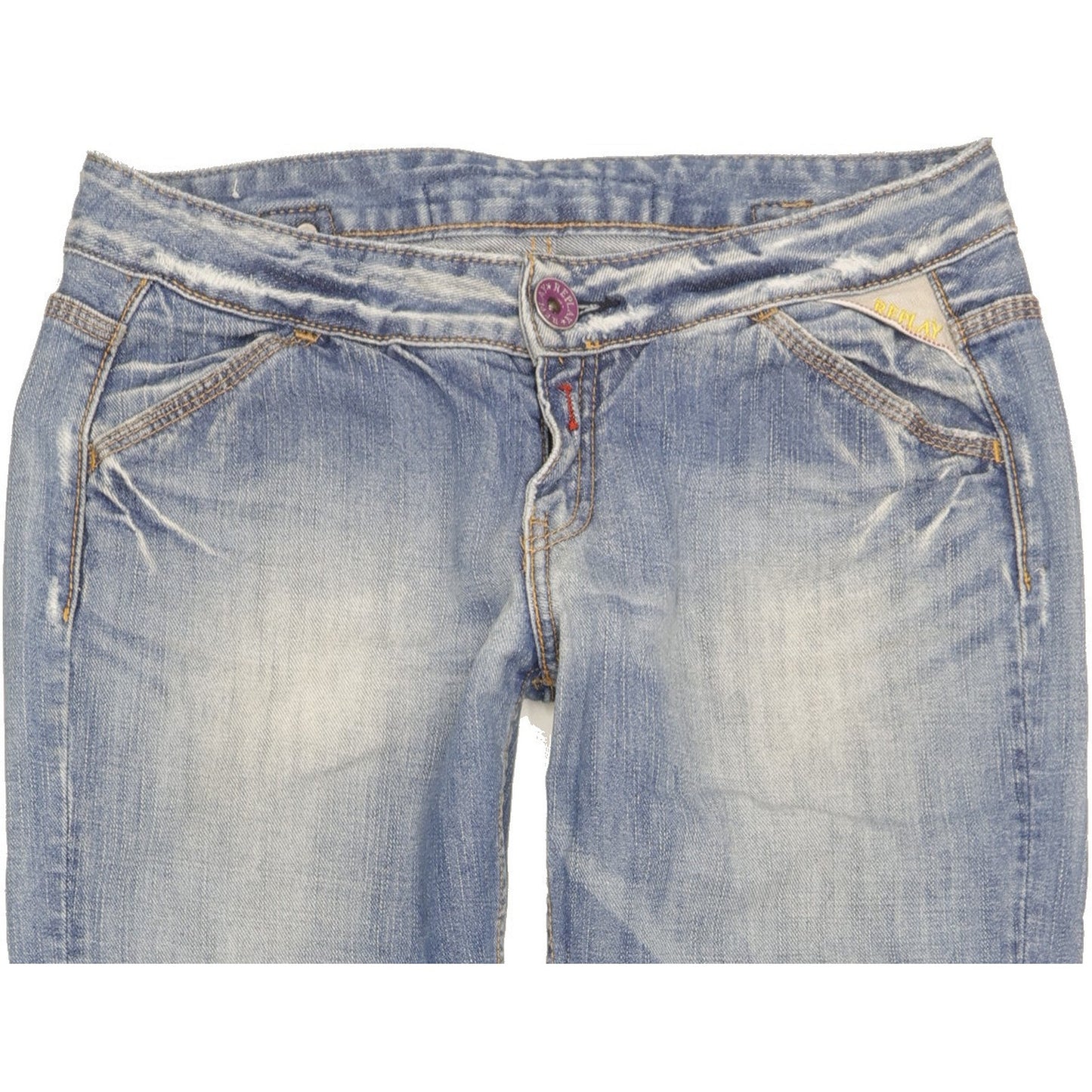 Replay Women Blue Straight Slim Jeans W31 L33