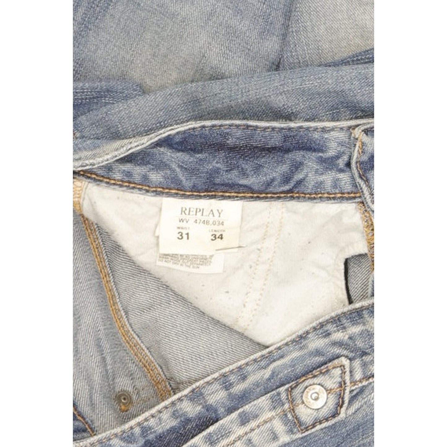 Replay Women Blue Straight Slim Jeans W31 L33