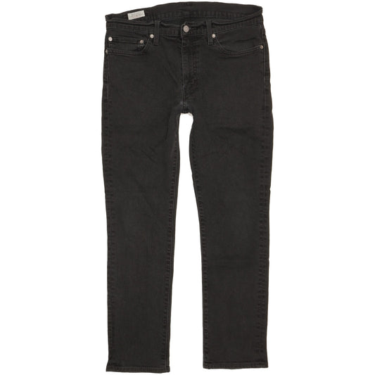 Levi's 511 Men Black Straight Slim Stretch Jeans W34 L28