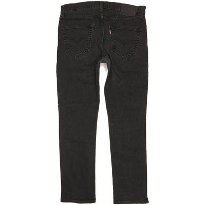 Levi's 511 Men Black Straight Slim Stretch Jeans W34 L28