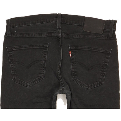 Levi's 511 Men Black Straight Slim Stretch Jeans W34 L28