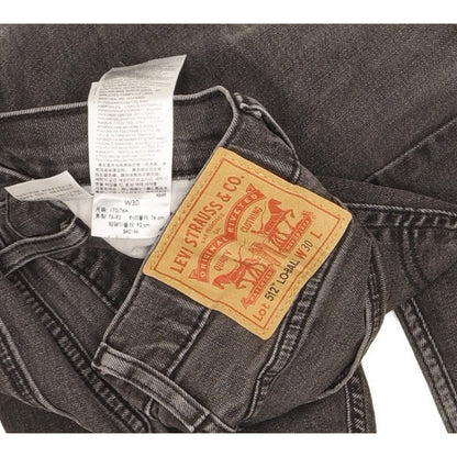 Levi's 512 Lo-Ball Men Black Tapered Slim Stretch Jeans W30 L32