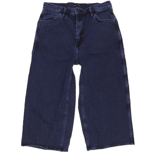 Levi's Line 8 Blue Straight Slim Cropped Jeans High Waisted W30 L30