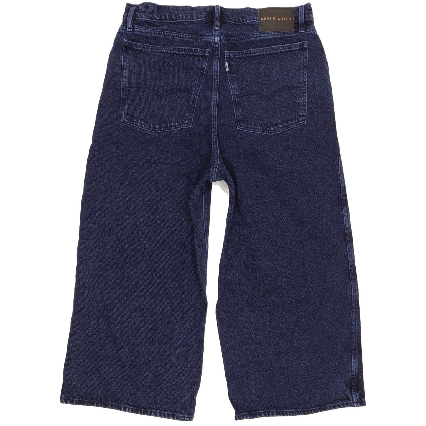 Levi's Line 8 Blue Straight Slim Cropped Jeans High Waisted W30 L30