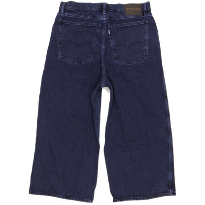 Levi's Line 8 Blue Straight Slim Cropped Jeans High Waisted W30 L30