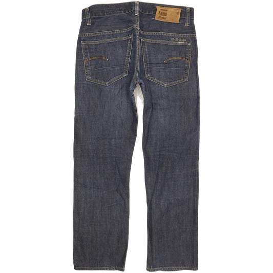 G-Star Men Blue Straight Regular Jeans W32 L28