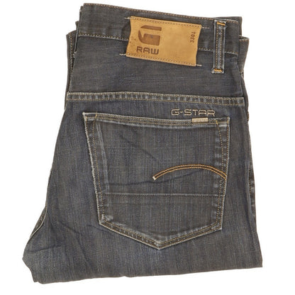G-Star Men Blue Straight Regular Jeans W32 L28