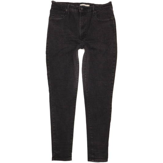 Levi's Mile Black Skinny Slim Stretch Jeans High Waisted W32 L31