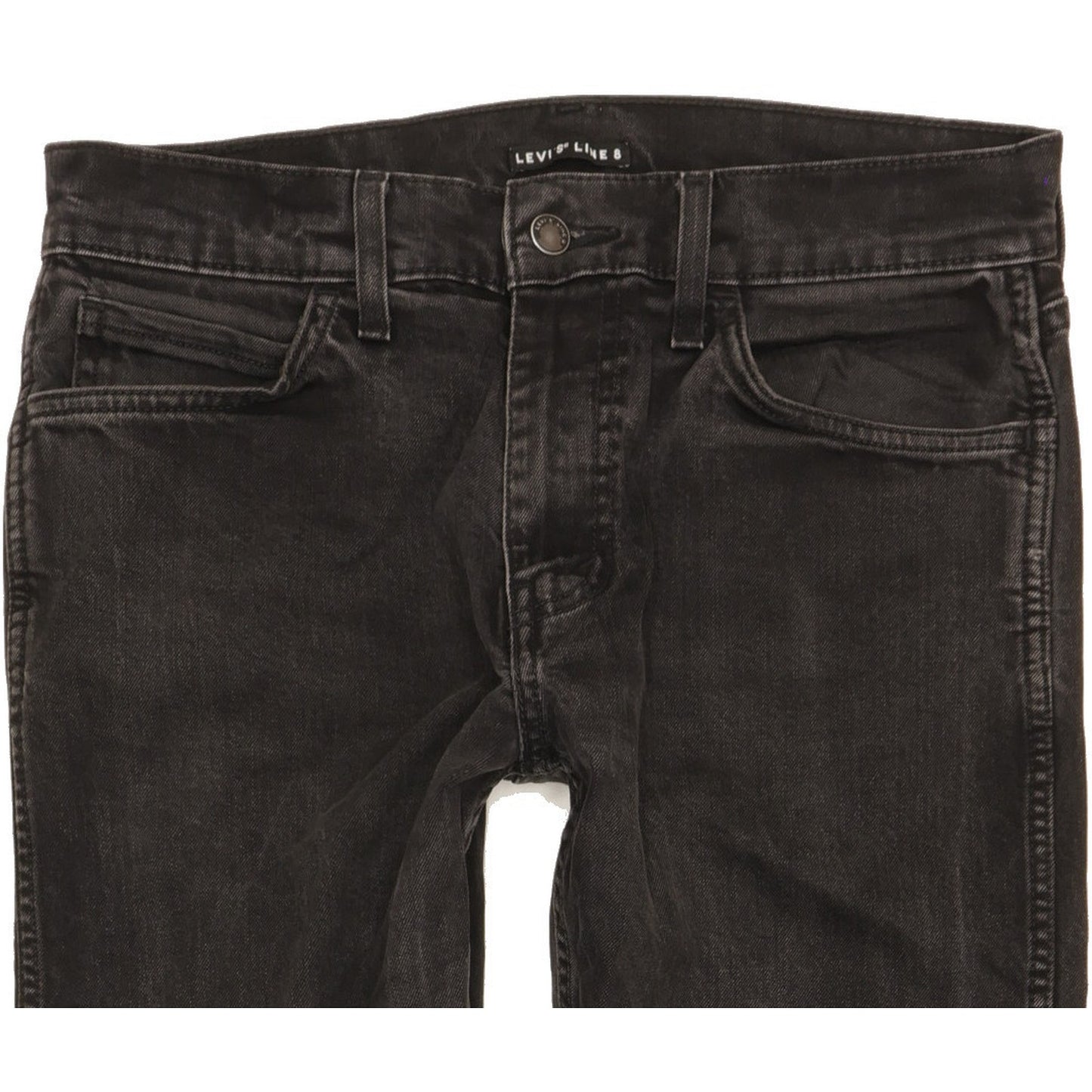 Levi's Line 8 Men Black Skinny Slim Stretch Jeans W31 L29