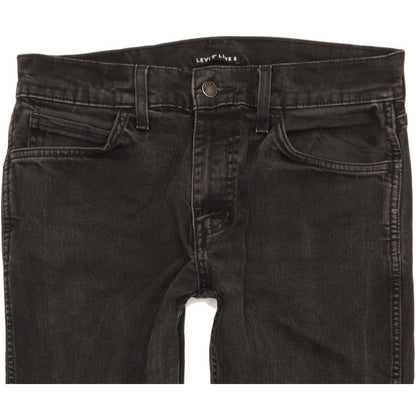 Levi's Line 8 Men Black Skinny Slim Stretch Jeans W31 L29