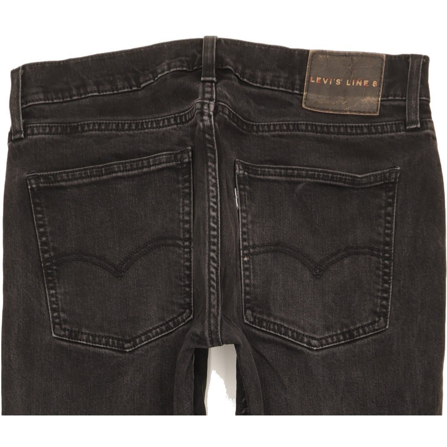 Levi's Line 8 Men Black Skinny Slim Stretch Jeans W31 L29