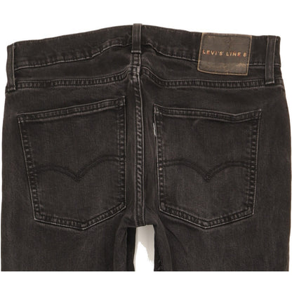 Levi's Line 8 Men Black Skinny Slim Stretch Jeans W31 L29