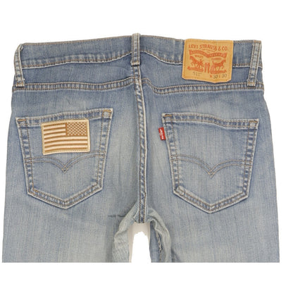 Levi's 511 Men Blue Straight Slim Stretch Jeans W30 L29