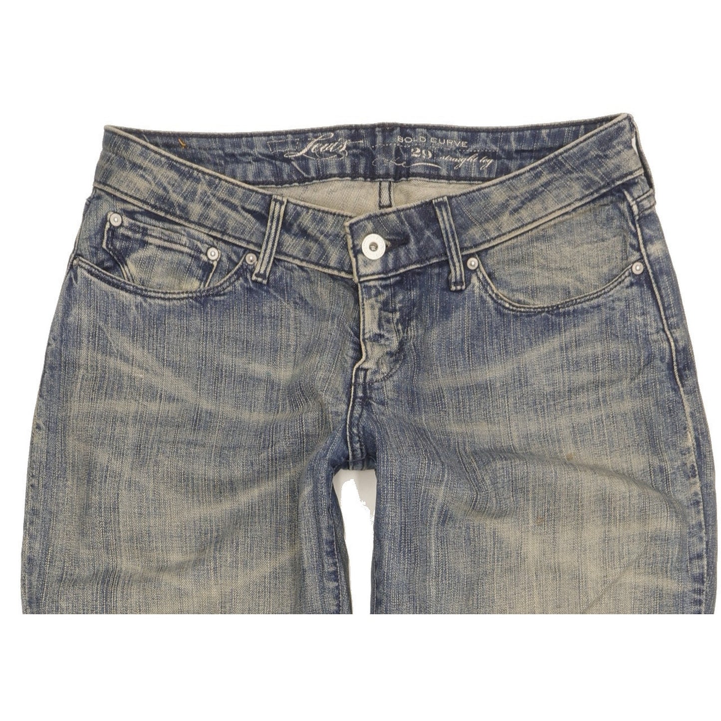 Levi's Bold Curve Men Blue Straight Slim Stretch Jeans W29 L32