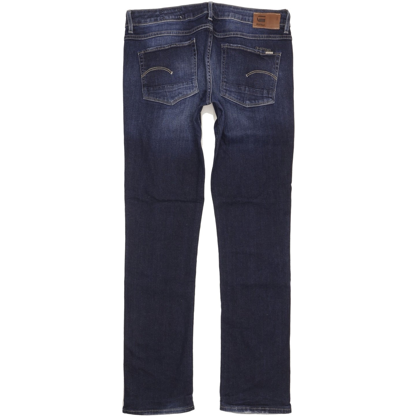 G-Star 3301 Women Blue Straight Slim Stretch Jeans W33 L32