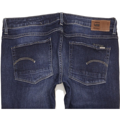 G-Star 3301 Women Blue Straight Slim Stretch Jeans W33 L32