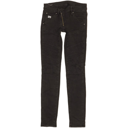 G-Star 5620 Women Black Skinny Slim Stretch Jeans W24 L30