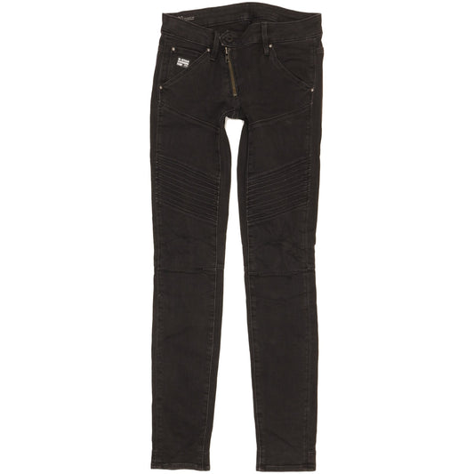 G-Star 5620 Women Black Skinny Slim Stretch Jeans W24 L30