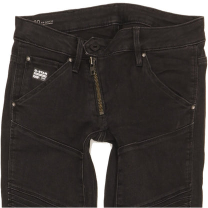 G-Star 5620 Women Black Skinny Slim Stretch Jeans W24 L30