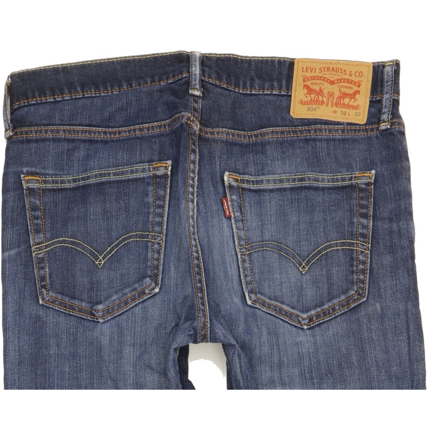 Levi's 504 Men Blue Straight Regular Jeans W32 L31