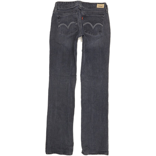 Levi's Women Blue Straight Slim Stretch Jeans W28 L32