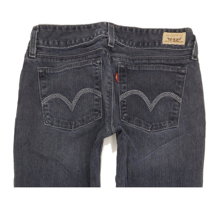 Levi's Women Blue Straight Slim Stretch Jeans W28 L32