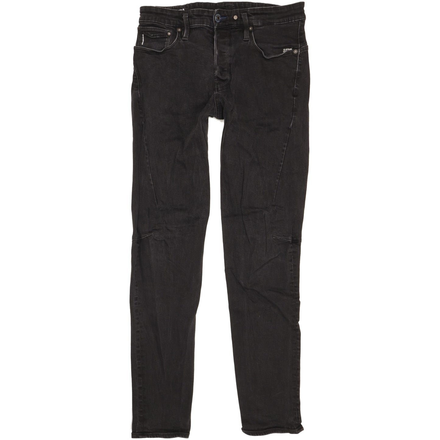G-Star Scutar 3D Men Black Tapered Slim Stretch Jeans W32 L34