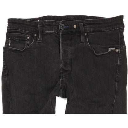 G-Star Scutar 3D Men Black Tapered Slim Stretch Jeans W32 L34