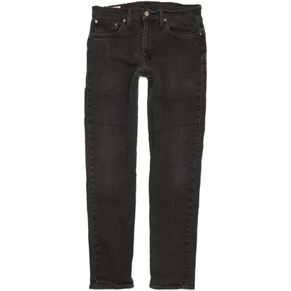 Levi's 502 Men Black Tapered Regular Stretch Jeans W32 L32