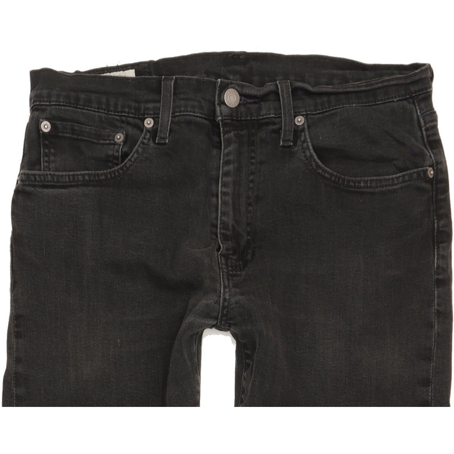 Levi's 502 Men Black Tapered Regular Stretch Jeans W32 L32