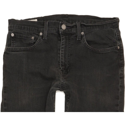 Levi's 502 Men Black Tapered Regular Stretch Jeans W32 L32