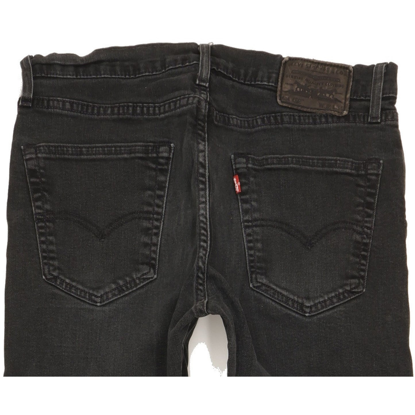 Levi's 502 Men Black Tapered Regular Stretch Jeans W32 L32