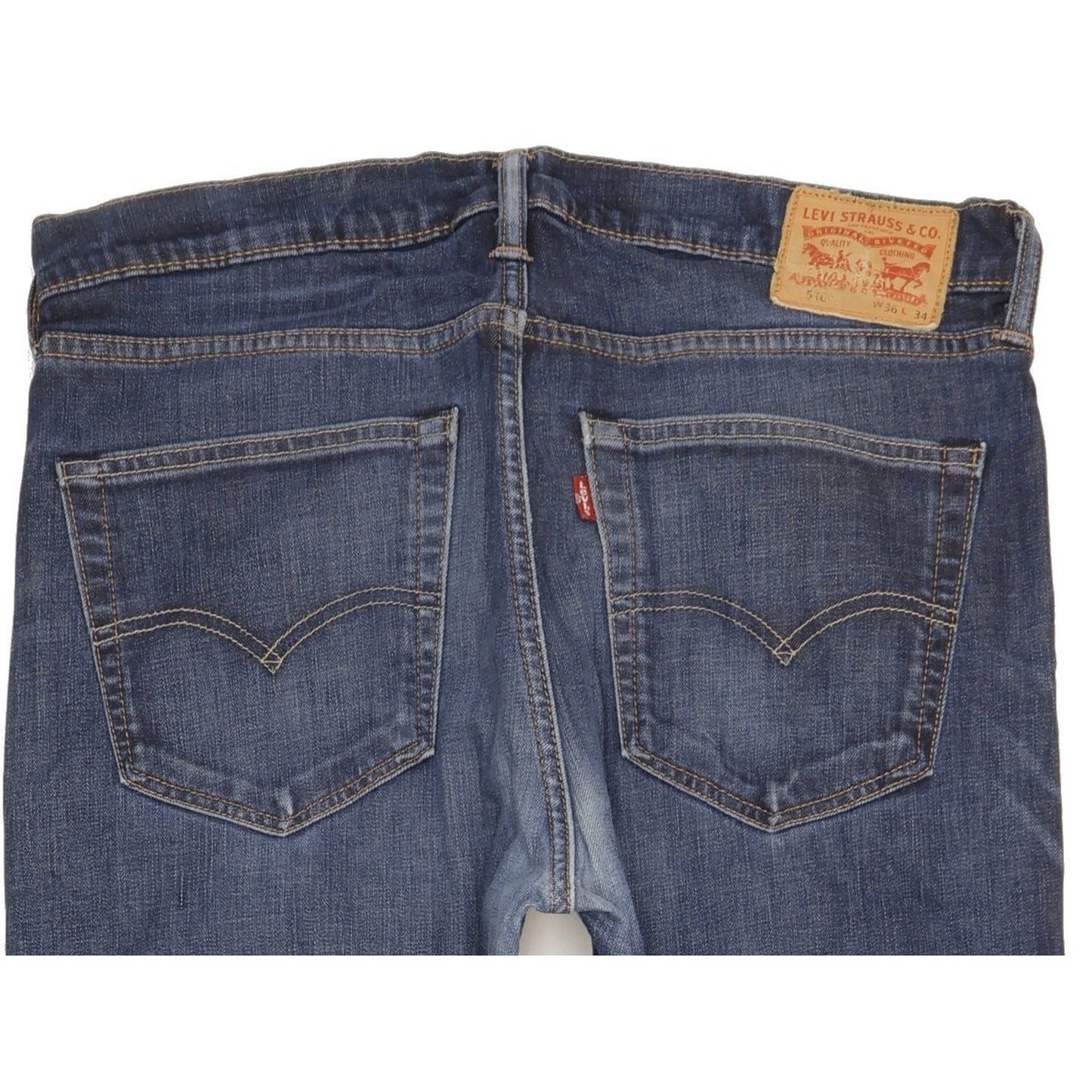 Levi's 510 Men Blue Skinny Slim Stretch Jeans W36 L34