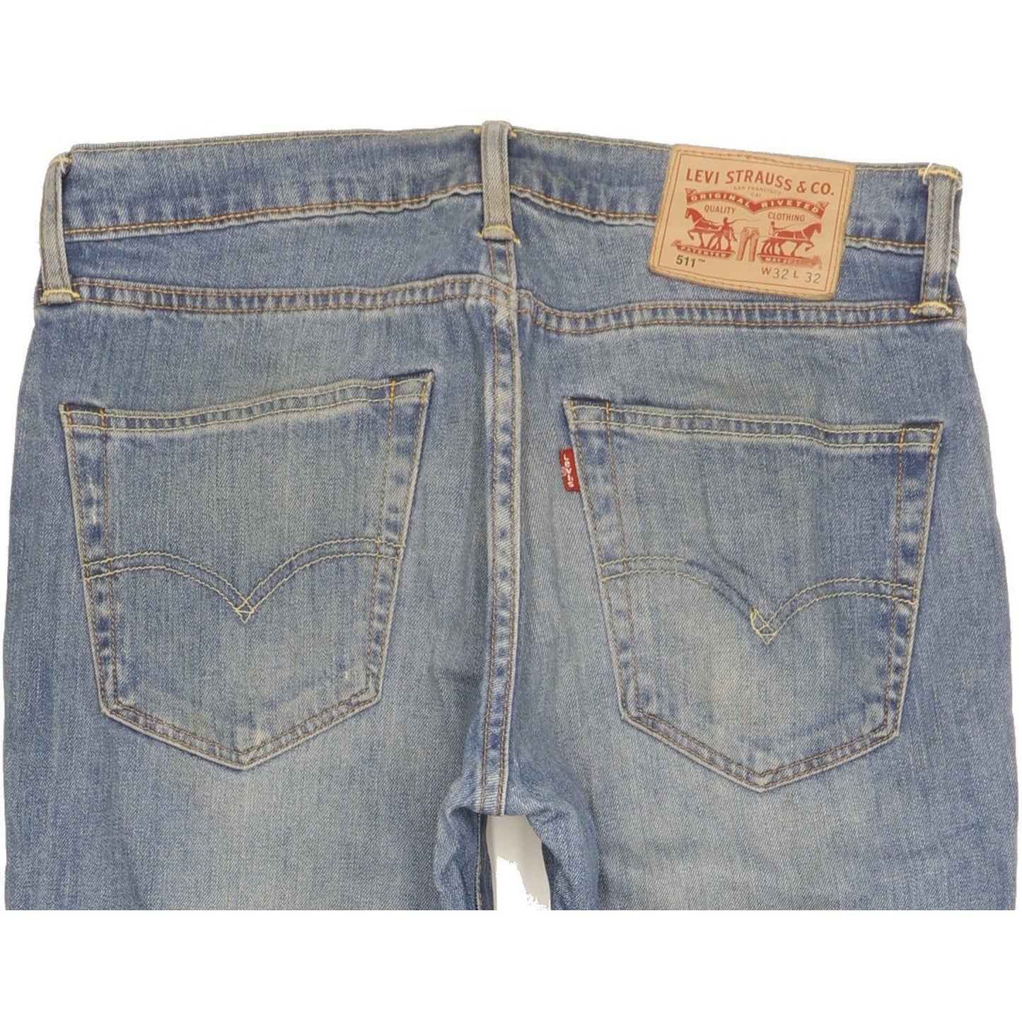 Levi's 511 Men Blue Straight Slim Stretch Jeans W32 L28