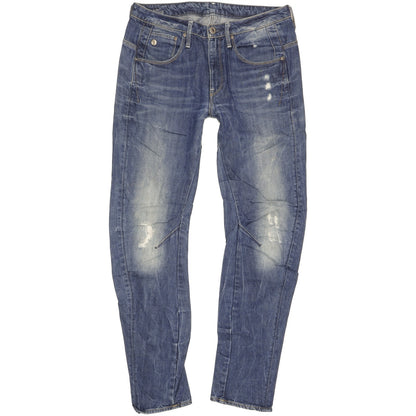 G-Star Arc 3D Men Blue Tapered Relaxed Boyfriend Jeans W28 L30