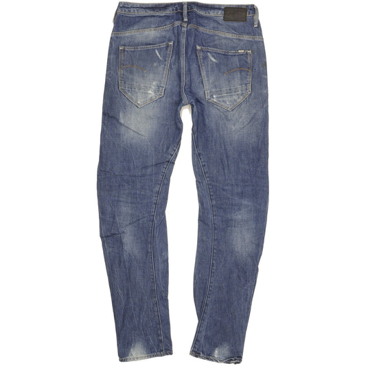G-Star Arc 3D Men Blue Tapered Relaxed Boyfriend Jeans W28 L30