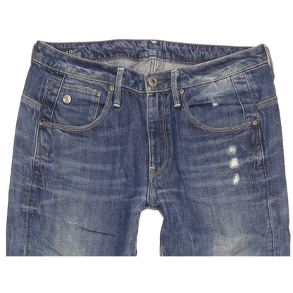 G-Star Arc 3D Men Blue Tapered Relaxed Boyfriend Jeans W28 L30