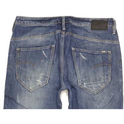 G-Star Arc 3D Men Blue Tapered Relaxed Boyfriend Jeans W28 L30