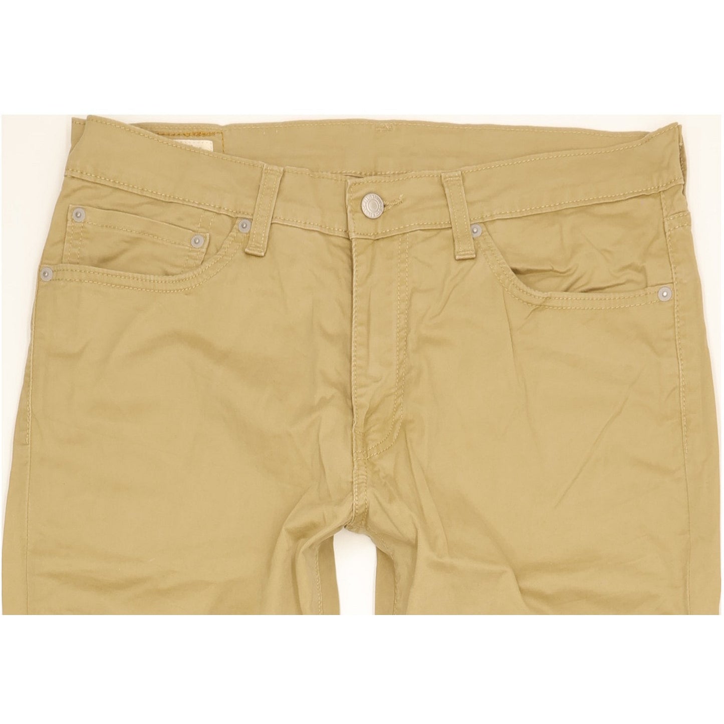Levi's 511 Men Beige Straight Slim Stretch Jeans W34 L27