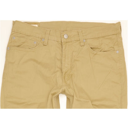 Levi's 511 Men Beige Straight Slim Stretch Jeans W34 L27