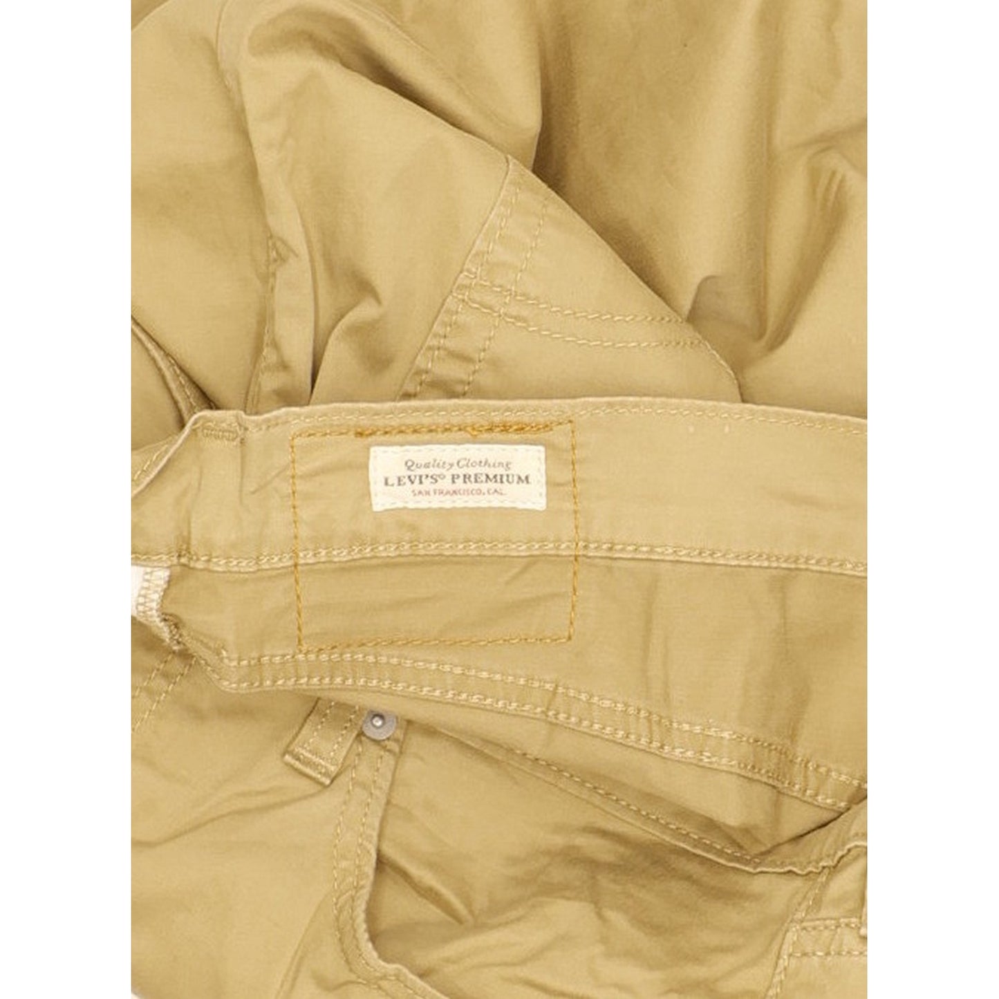 Levi's 511 Men Beige Straight Slim Stretch Jeans W34 L27