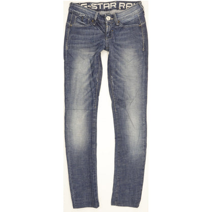 G-Star Corvet Women Blue Skinny Slim Stretch Jeans W24 L30